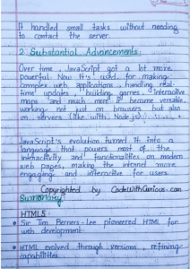 React Js Deep Dive Handwritten Notes - CodewithCurious