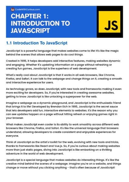 JavaScript Deep Dive Digital Notes - CodewithCurious